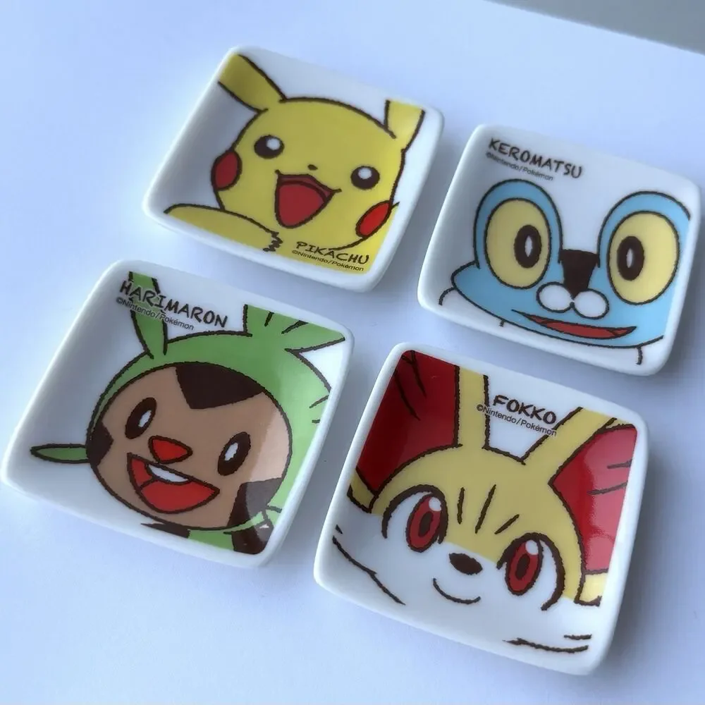Pokemon Porcelain Chopstick Rest 2.25” Pikachu, Keromatsu, Harimaron, Fokko